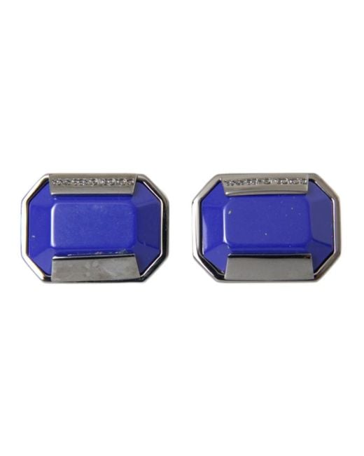 Dolce & Gabbana Blue Cufflinks & Tie Clips
