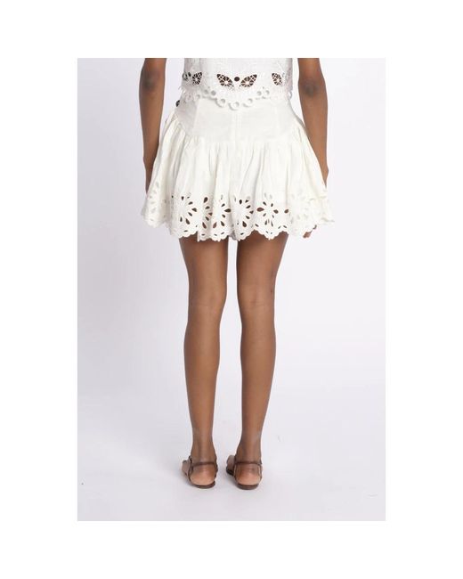 Berenice White Short Skirts