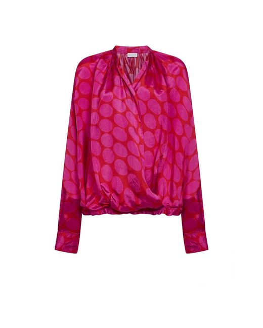 Dries Van Noten Red Blouses
