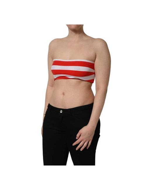 Dolce & Gabbana Red Sleeveless Tops