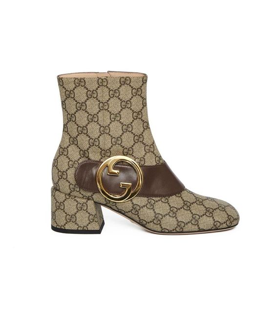 Gucci Gray Heeled Boots