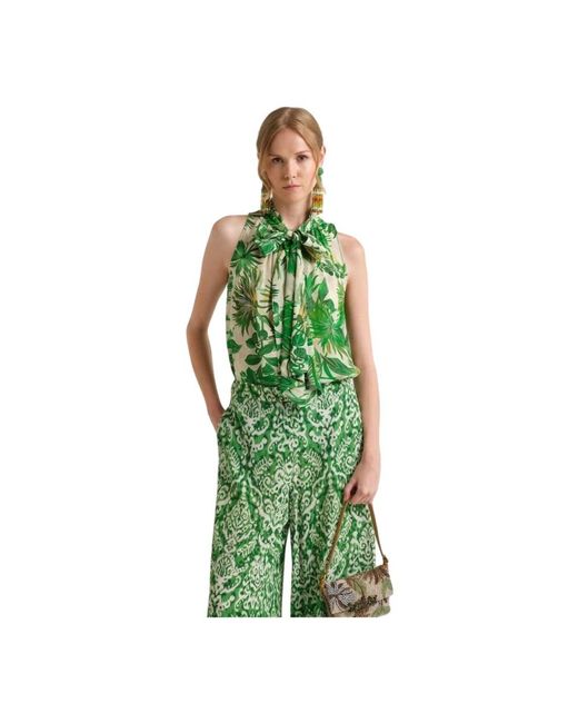 Maliparmi Top En Tanktops Van Polyester in het Green