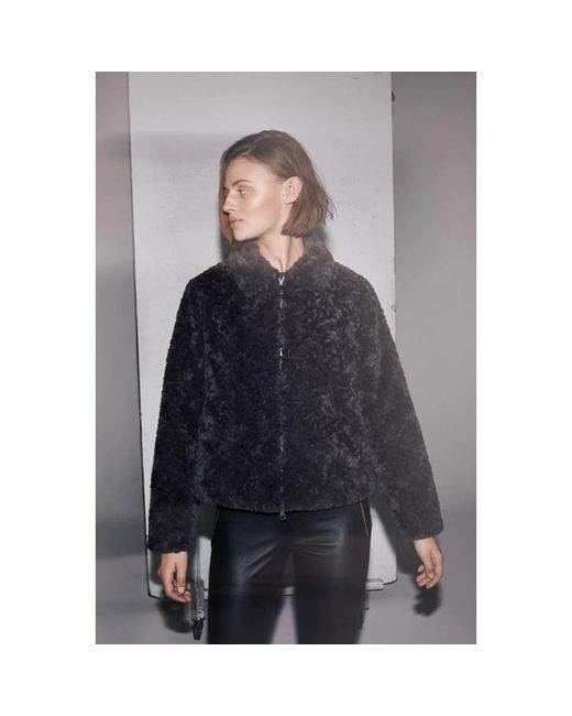 Notyz Black Faux Fur & Shearling Jackets