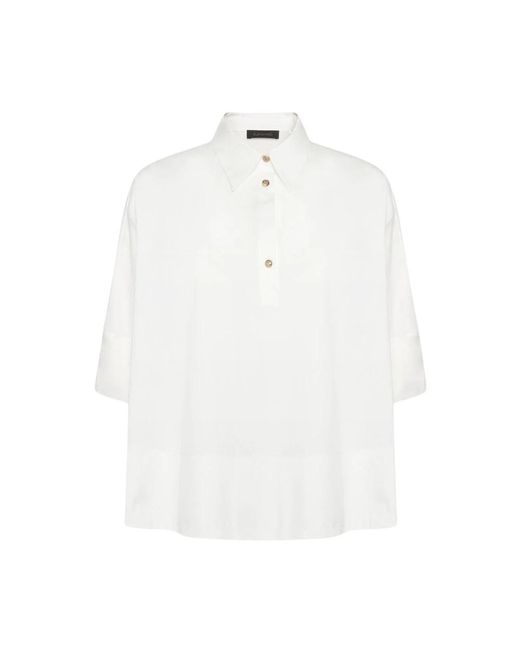Elena Miro White Polo Shirts