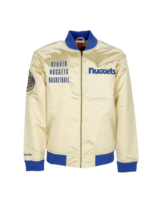 Mitchell & Ness Blue Bomber Jackets for men