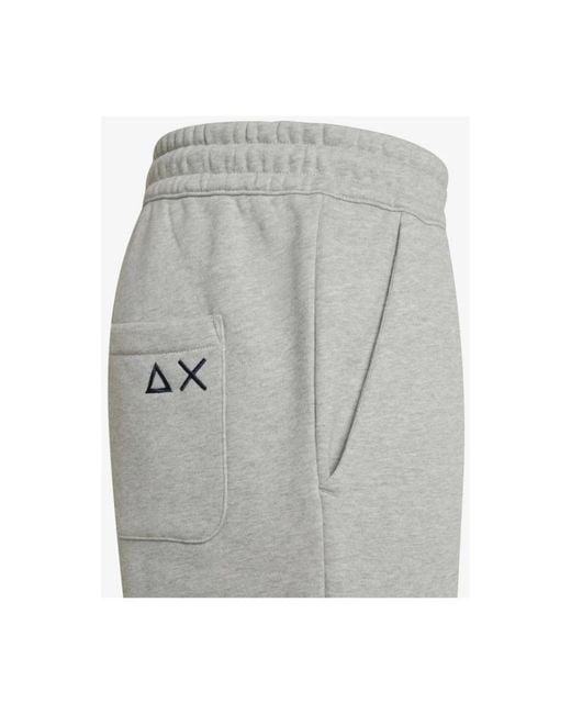 Sun 68 Gray Sweatpants for men