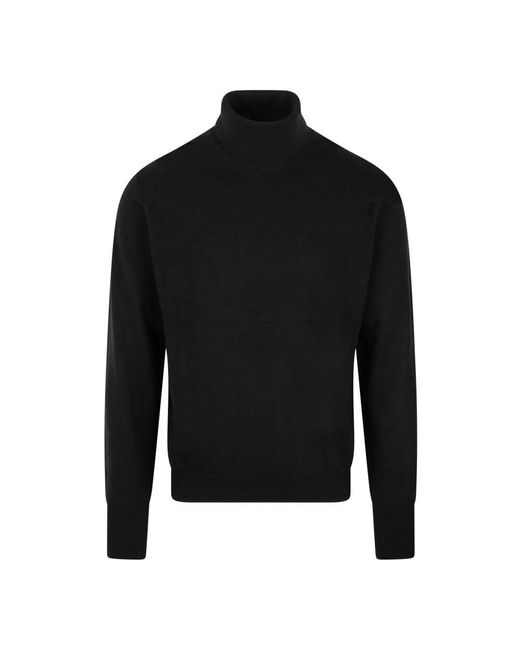 Drumohr Kaschmir rollkragenpullover fw24 in Black für Herren