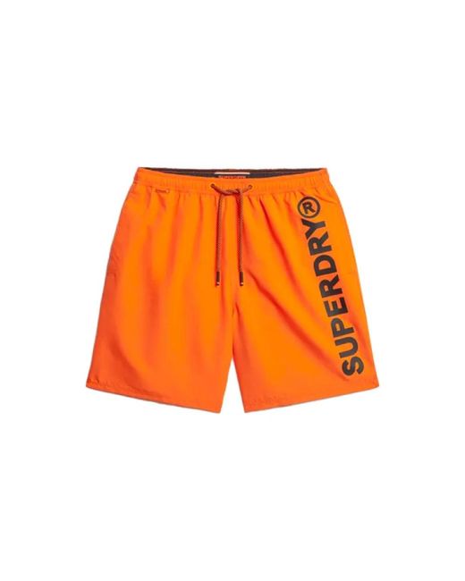 Beachwear Superdry pour homme en coloris Orange