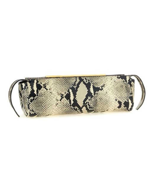 Khaite Metallic Clutches
