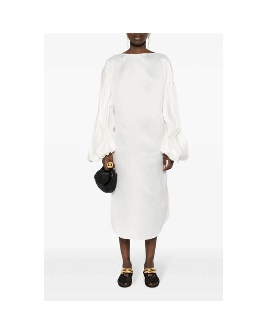 Khaite White Midi Dresses