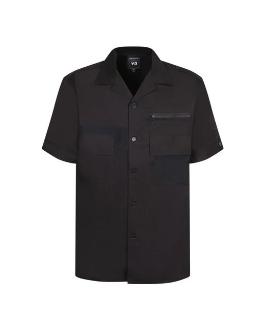 Y-3 Black Short Sleeve Shirts for men
