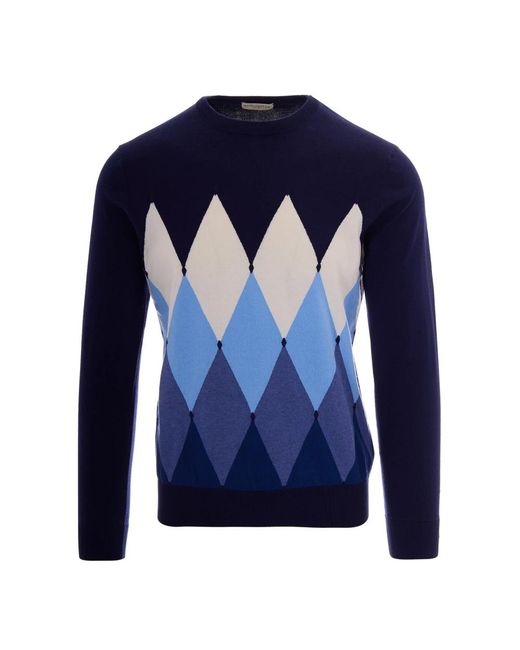 Ballantyne Blue Round-Neck Knitwear for men