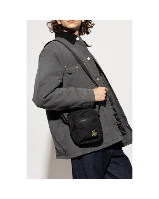 Stone Island Schultertasche in Black für Herren