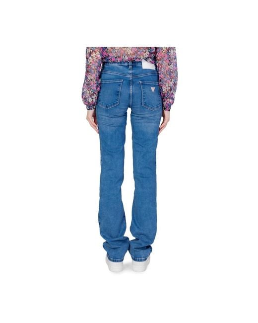 Guess Straight Jeans in het Blue