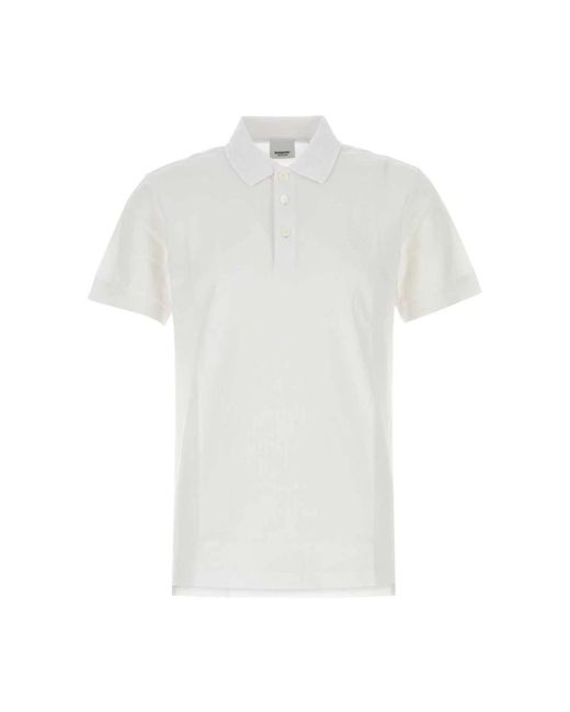 Burberry White Polo Shirts for men