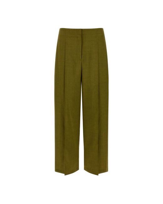 Theory Green Wide Trousers
