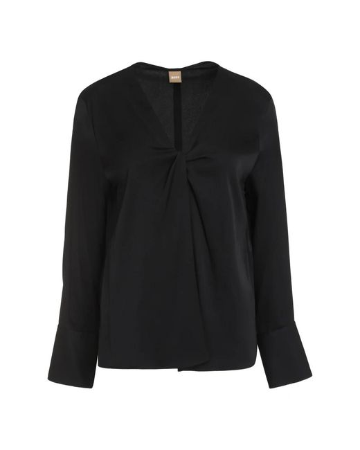 HUGO Black Blouses