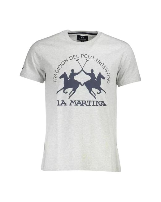 La Martina T-shirts in Gray für Herren