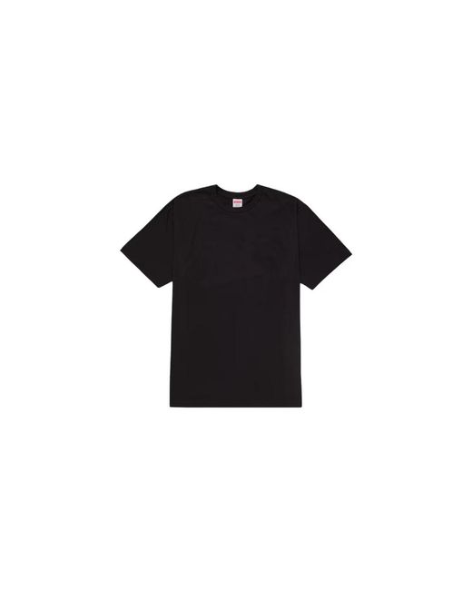 Supreme Tops ,Zwart ,Katoen Tape Tee in het Black voor heren