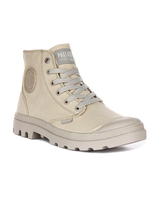 Palladium Natural Lace-Up Boots for men