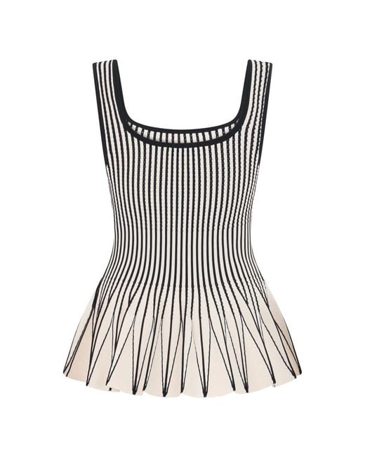 Elisabetta Franchi Black Sleeveless Tops
