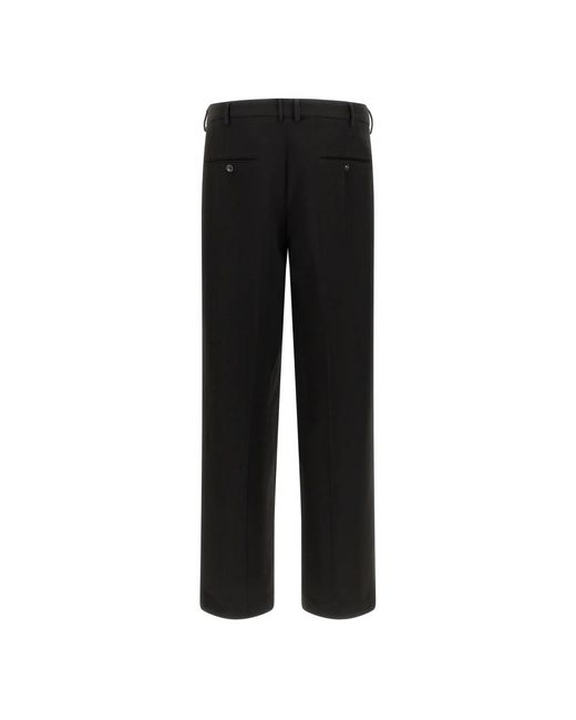Cellar Door Black Straight Trousers for men