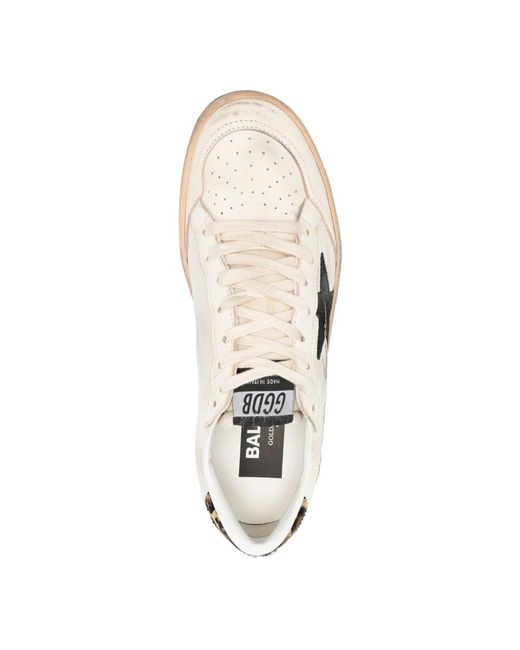 Golden Goose Deluxe Brand White Leopard ballstar sneakers,beige creme schwarz braun leo sneakers