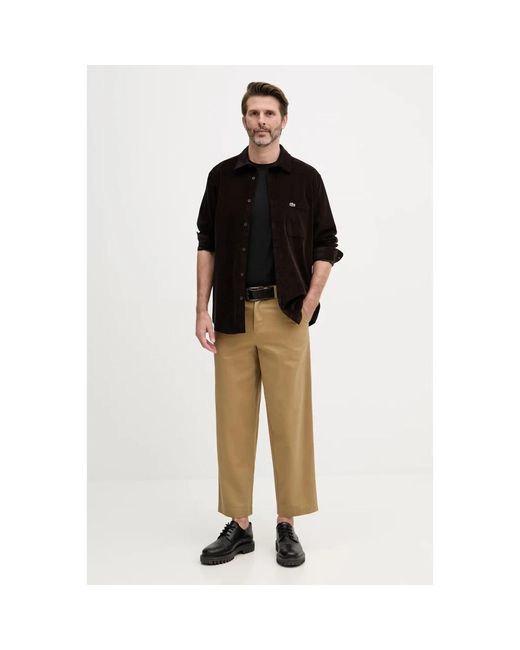 Casual Shirts Lacoste de hombre de color Black