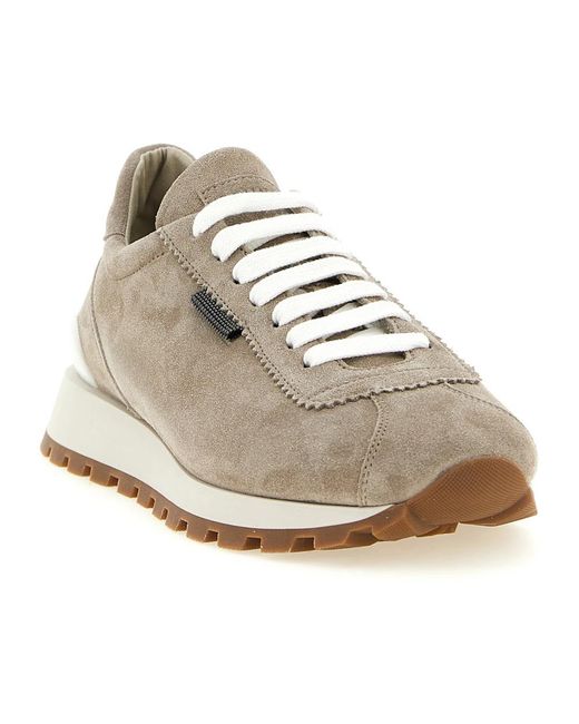 Brunello Cucinelli Gray Sneakers