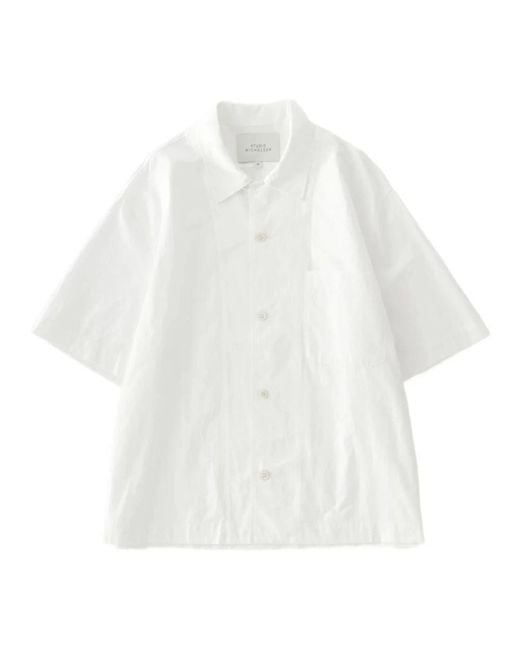 Studio Nicholson White Short Sleeve Shirts for men