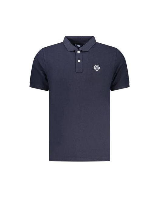 North Sails Blue Polo Shirts for men