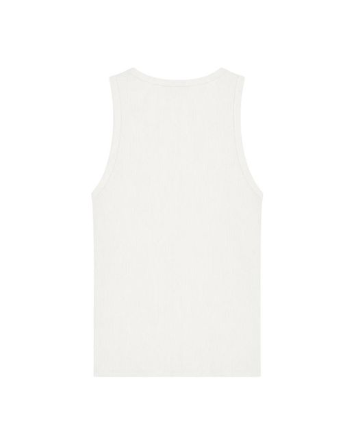 Casablanca White Sleeveless Tops for men
