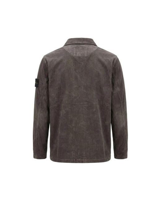 Stone Island Gray Light Jackets for men