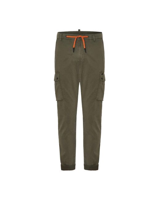 Mason's Green Slim-Fit Trousers for men