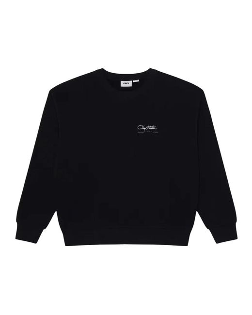 Obey Sweatshirts in het Blue voor heren