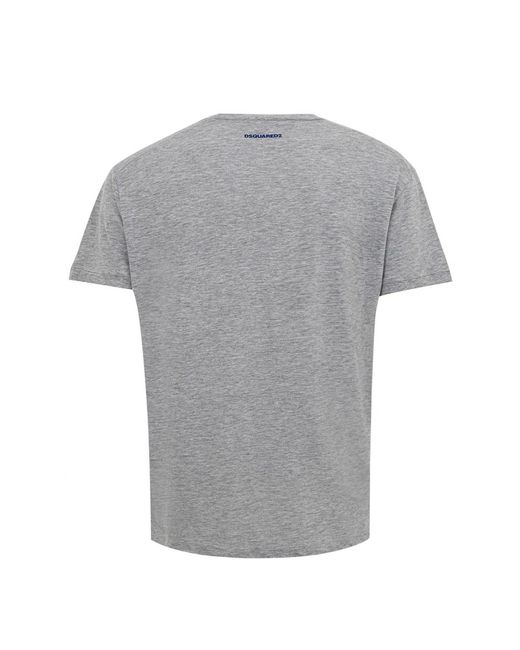 DSquared² Tops ,Grijs ,Katoen Katoenen T-Shirt Met 'Get The F**K. Print in het Gray voor heren