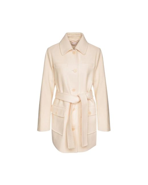 Liu Jo Natural Belted Coats