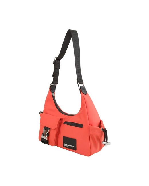 Shoulder Bags di Karl Lagerfeld in Red