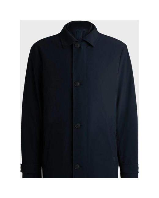 HUGO Blue Single-Breasted Coats for men