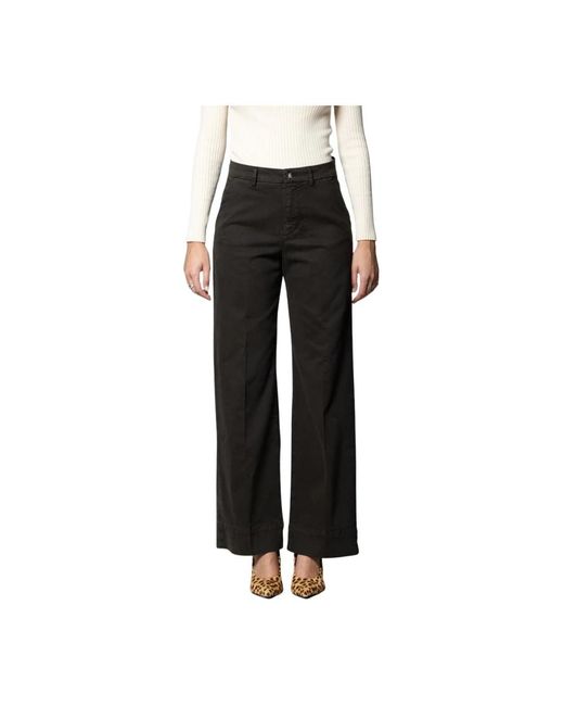 Mason's Black Wide Trousers