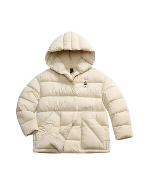Down Jackets Blauer de color Natural