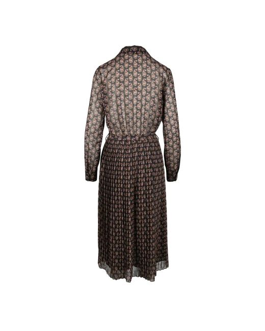 Think! Kleedjes ,Veelkleurig ,Polyester Elegante Damesjurk 100% Polyester in het Brown