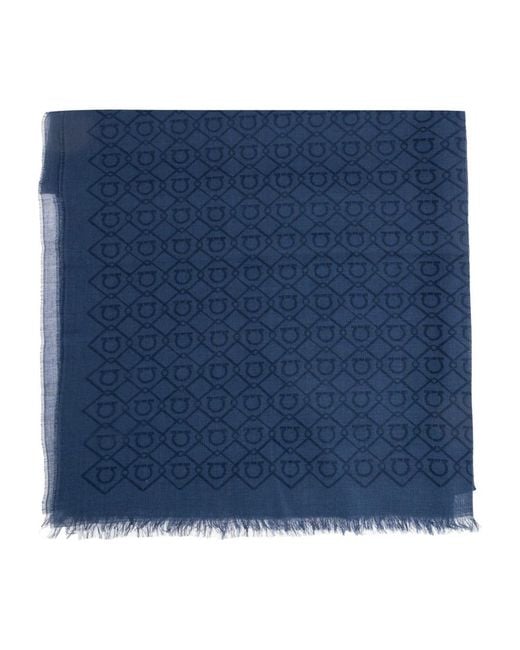 Ferragamo Blue Scarves for men