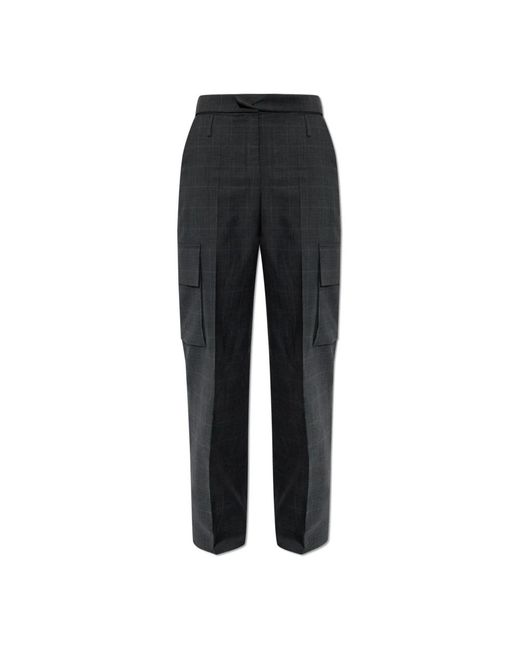 Straight Trousers IRO de color Black