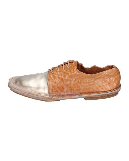 Moma Brown Laced Shoes