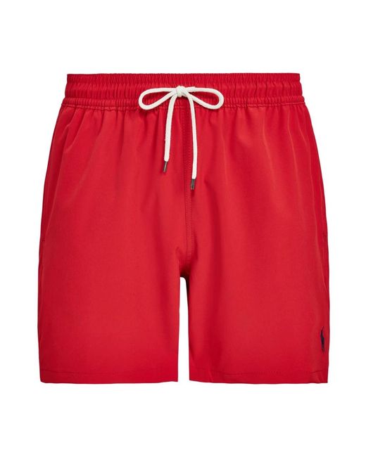 Polo Ralph Lauren Badeshorts mit besticktem logo - rot in Red für Herren