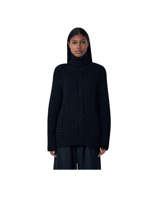 Moncler Blue Turtlenecks