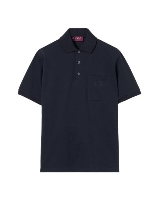 Gucci Blue Polo Shirts for men