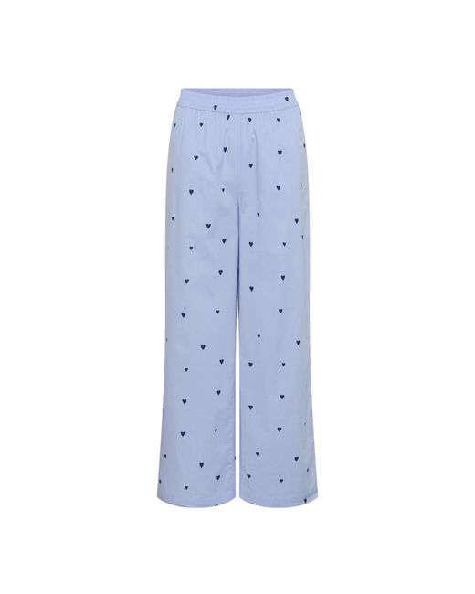 Saint Tropez Wide Broek in het Blue