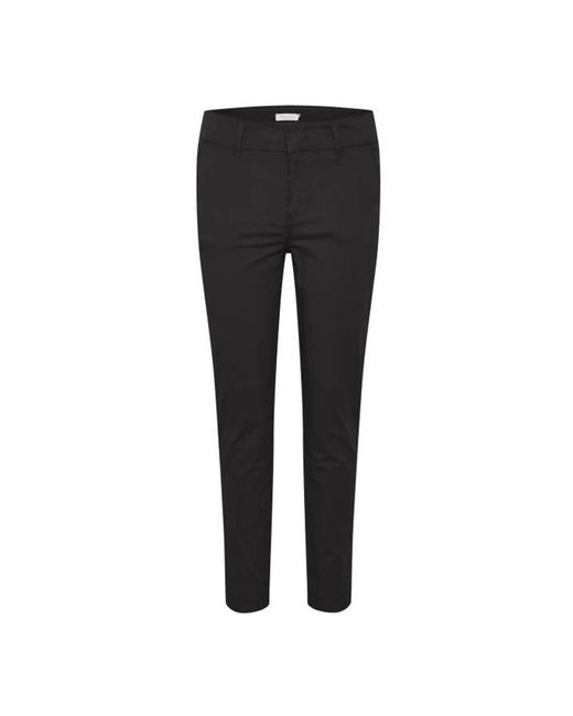 Part Two Black Slim-Fit Trousers